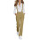 Women's Solid Jumpsuit with Front Zipper and Adjustable 7