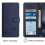 iPhone 12 Brieftaschenhülle aus Leder mit magnetischem Kartenfach 2