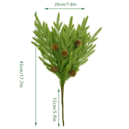 Artificial Norfolk Pine Sprig 17.7-19.7 in 1