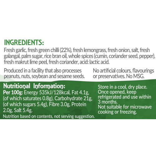 Thai Taste Green Curry Paste 114g 1