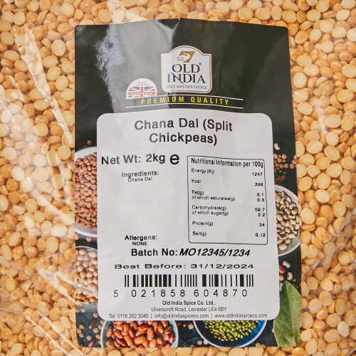 Old India Chana Dal (Split Chickpeas) 2kg 1