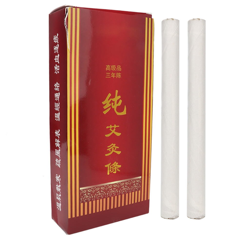 Therapeutic Moxa Stick Natural Wild Argy Wormwood Burn Steadily with Strong Permeation, Health Benefits and Uniformly Burn for Holistic Wellness