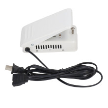 UL Certification Compliant Foot Pedal Power Cord Replacement with D Shape Plug Compatible for Singer Sewing Machines Featuring Intelligent Protection
