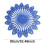 Crochet round table cover cotton linen blue multiple sizes 2