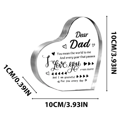 I Love You Keepsake Decor for Valentine's Day, Father's 2