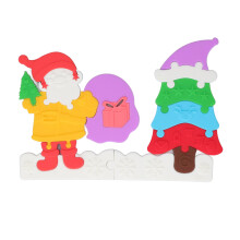 Silicone Grád Bia Saor ó BPA Deartha go Speisialta don Nollaig Bréagán Stocaí Líonta Oiriúnach do Leanbh Bréagán Fiacla Éasca le Glanadh