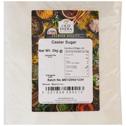 Old India Caster Sugar 2kg 1
