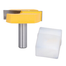Anti Kickback Design Surface Planing Router Bit, Bottom Cleaning Milling Cutter with Carbide Tipped Woodworking Carving Performance for Slab