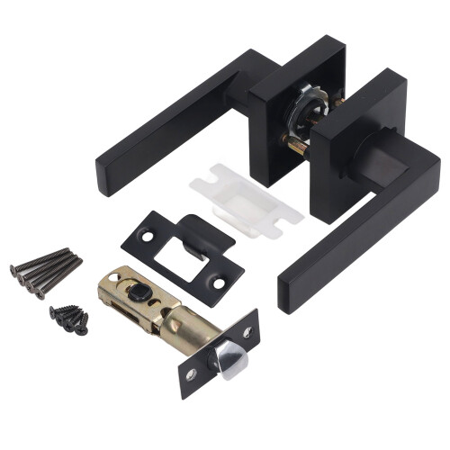 Reversible Privacy Door Levers Left Right Handed Doors Rust Free Passage Handle Keyless Privacy Function Adjustable Latch Wide Applications