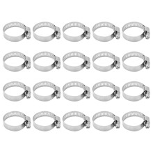 Langlebiges Schlauchschellen-Set, Edelstahl-Rohrschellen mit druckbeständiger, fester Verriegelung, breites Anwendungsgebiet, hochwertige Schellen