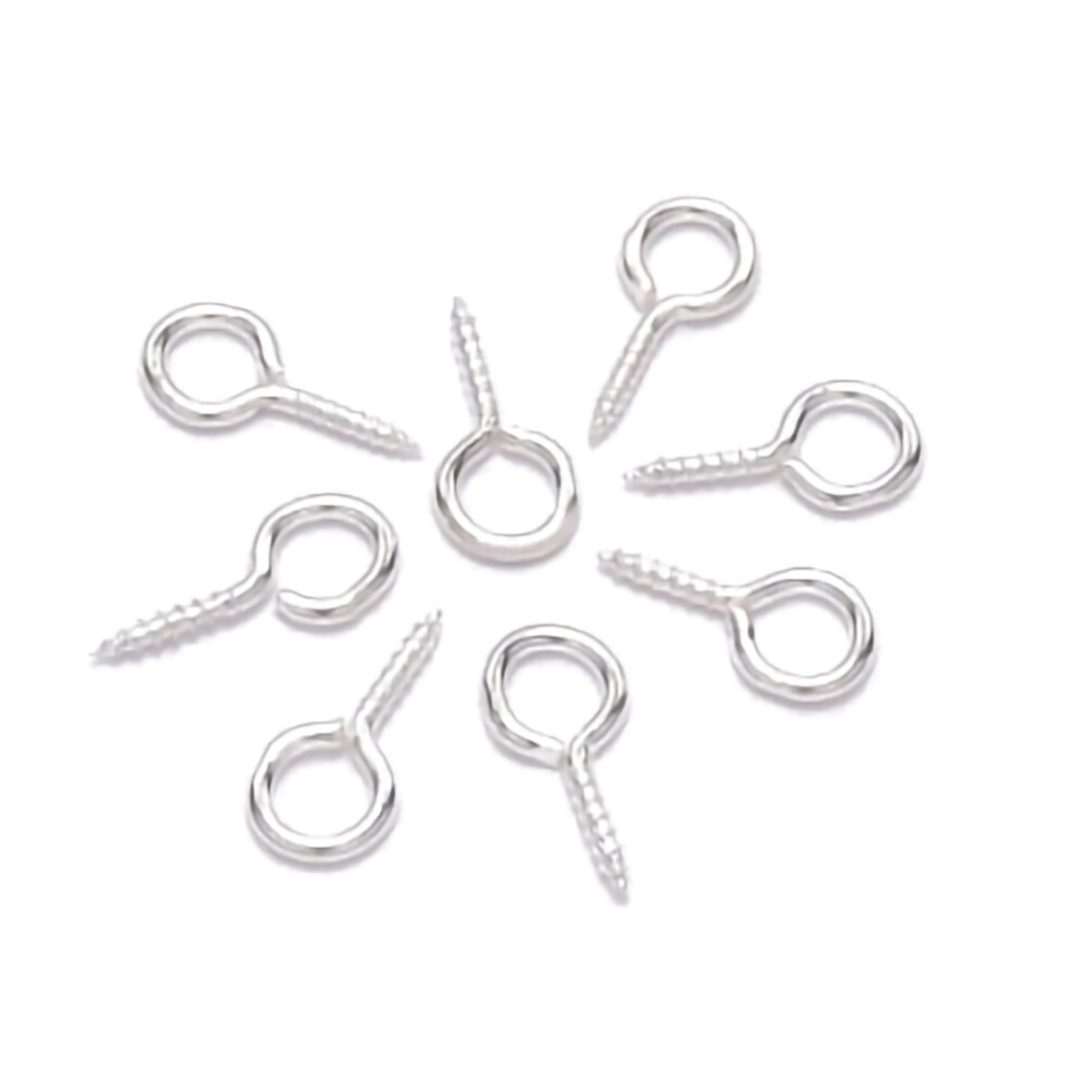 Eco Friendly Iron Eye Bolts Hook Screw Pins For Diy Projects Good Surface Treatment Long Service Life Rustproof Self Tapping Connector 9191629393732