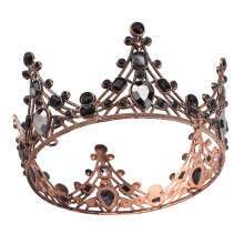 Corone e diademi da sposa per donna, perline di cristallo fatte a mano, strass di cristallo scintillanti, accessori per capelli lussuosi ed eleganti