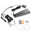 Wireless Remote Control Multicolor Car Interior Lights, Car LED Strip Light Sound Active Function Music Sync LED Underdash Lighting Kit IP65 1