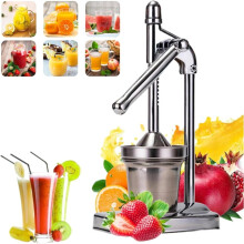 Stainless Steel Hand Press Juicer for Lemons & Oranges – Heavy Duty, Easy Clean, Compatible with Home & Kitchen Use