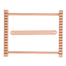 Multifunctional Weaving Loom with Wooden Frames, Handmade Knitting Tool Smooth Surface Easy To Use Adjustable Height Wide Applications Good