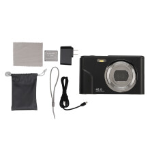 Compacte minicamera voor kinderen, digitale babycamera met 16x digitale zoom en autofocus, 1080p HD-videoresolutie, compatibel met 48MP webcams,