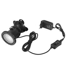 Luci per fontana, faretto LED a cambio colore, illuminazione paesaggistica RGB subacquea, dimmerabile, IP68, impermeabile, testa regolabile con 36