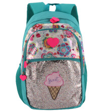 Comodo zaino scolastico per ragazze adolescenti, con scomparti multifunzionali e design leggero con spallacci imbottiti per l'uso quotidiano.