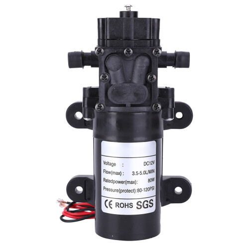 12V αντλία διαφραγμάτων υψηλής πίεσης αυτόματης αναρρόφησης ΣΥΝΕΧΟΥΣ υδραντλιών