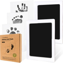 Inkless Baby Hand & Footprint Kit – Mess-Free Ink Pad for Newborn Keepsakes, Dog Nose/Paw Prints, Clean Touch, Ideal New Mom Gift