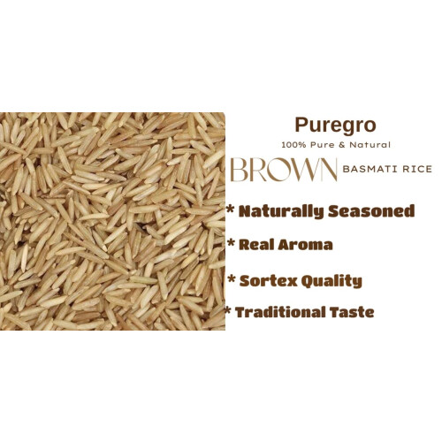 Puregro Brown Basmati Rice 2kg 2