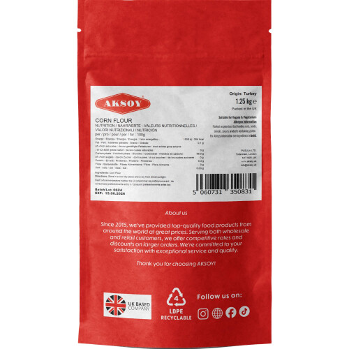 Aksoy Quality Corn Flour - Finest! 1.25KG 2
