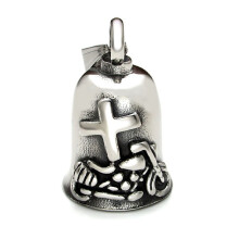 3D-Design-Glocke, Glücksbringer-Motorradglocke, Fahr sicher, Zubehör, Schutzengelglocke, Geschenkidee für Biker, Schlüsselanhänger, Anhänger,