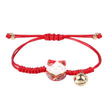 1Set Cute Bracelet in Red Rope for Women Adjustable Size Daily Wear