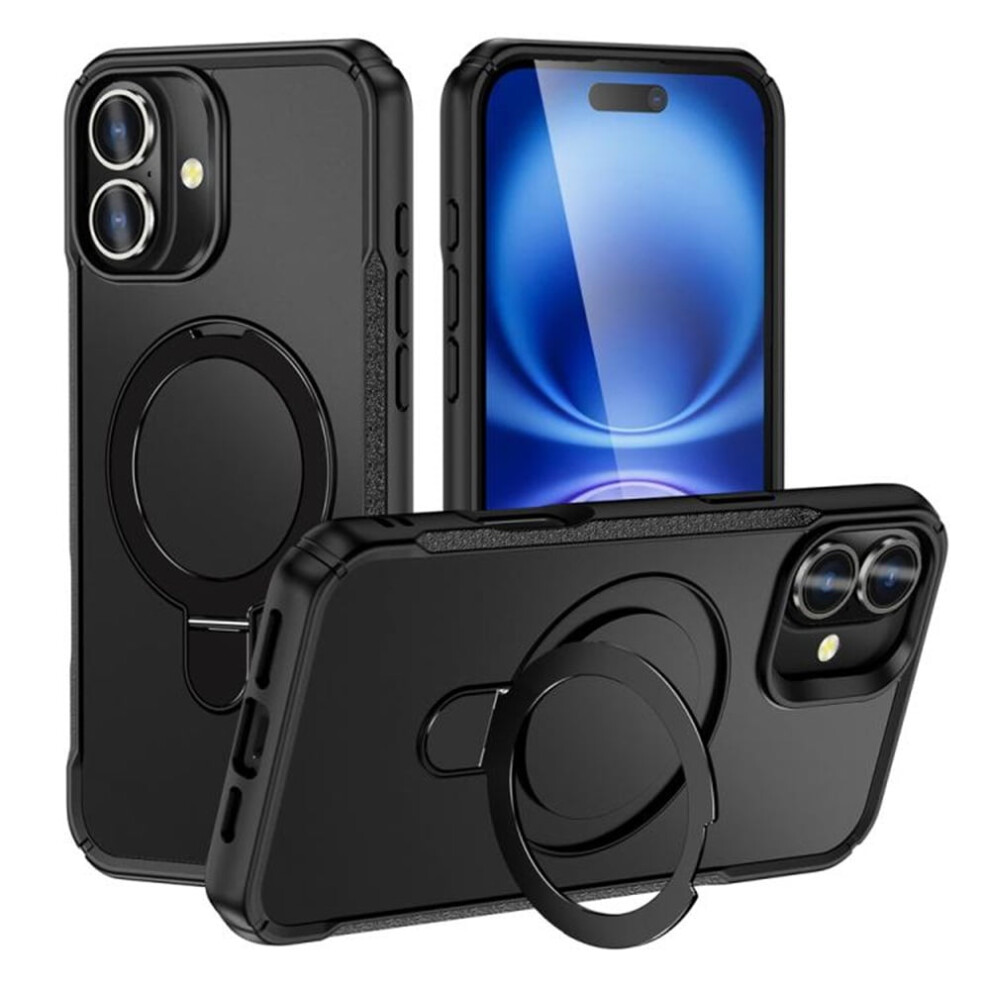 Iphone 16 6.1 Inch Magnetic Case Magsafe Shockproof Black 9336866141566