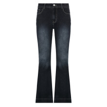 Bløde, hudvenlige stretch-denimjeans til kvinder med høj kropsbygning, stilfuldt design, der løfter ballerne og er behagelige til daglig brug,