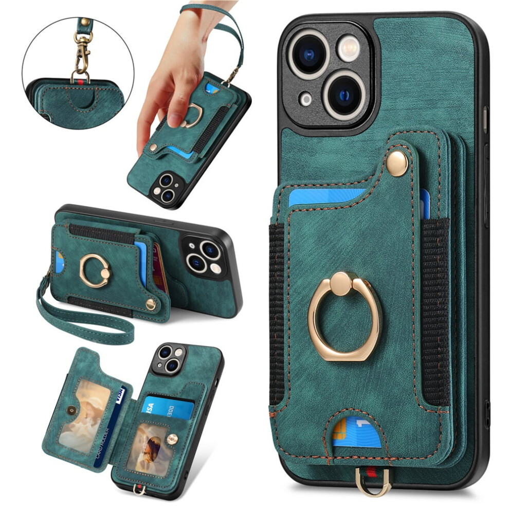 Iphone 14 Wallet Case Pu Leather Flip Folio With Rfid 9336866141696