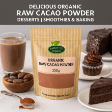 Organic Raw Cacao Powder 250g by Hatton Hill Organic