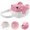 Dustproof Pacifier Storage Portable Baby Pacifier Case Pink PP for Daily Use 1Set 1