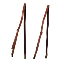 Durable Leather Suspenders For Men With Strong Metal Clips Adjustable Fit Elegant Design Sturdy Construction Exquisite Appearance Classic Accessories