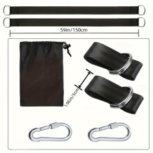 Heavy Duty Nylon Hammock Straps with Locking Buckles & Carry Bag – Compatible with All Hammocks, Camping, Backyard Use