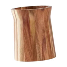 Rotating Utensil Holder Wooden Organizer Large Acacia Material for Kitchen Restaurant Parties Countertop