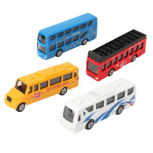 Spielzeugbus mit Sound und Lichteffekten, authentische und realistische Details, Metallguss, Rückziehmotor, Lackierung, Türen zum Öffnen, hohe