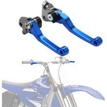 Motorcycle Brake Clutch Lever Pivot Levers Set Adjustable CNC for YZ85 2015-2025 YZ65 2018-2025 YZ 65 85 Dirt Pit Bike Blue