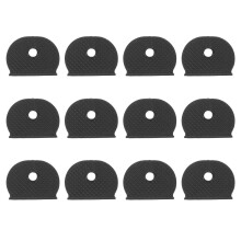 60pcs Key Protection Cover: Silicone Flexible Cap Sleeve For Cars - Black Tag Identifiers Covers For Office And Home Key Coding Marker