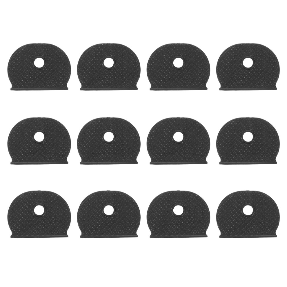 60Pcs Key Protection Cover: Silicone Flexible Cap Sleeve For Cars - Black Tag Identifiers Covers For Office And Home Key Coding Marker 9485826599722