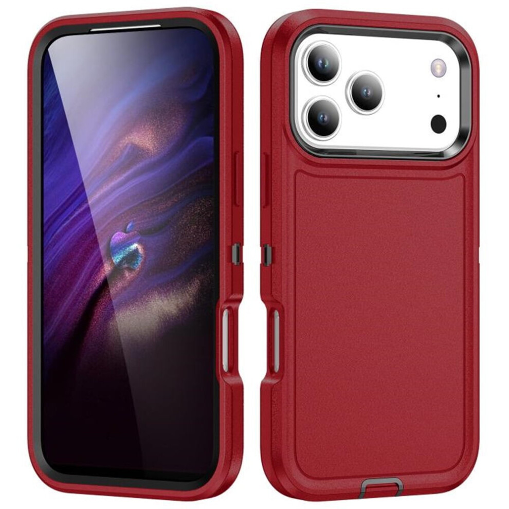 Iphone 17 Pro Max 6.9 Inch Case Hybrid Shockproof Red 941196971968