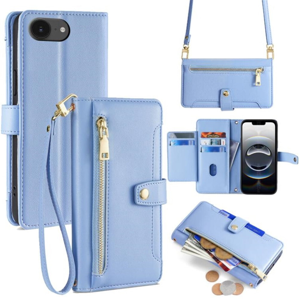 Leather Wallet Case For Iphone 16E Â 6.1", 6-Card Holder, 941196975768