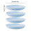 23cm Round Salad Dessert Dinner Plate Stackable Unbreakable Reusable 4Pcs Wheat Straw Dish Microwave Safe Fruit Plate for Dining 1