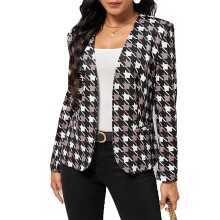 Women's Stretchy Soft Blazer Jacket with Ruched Sleeves Open Front Lightweight Design Elegant Office Wear for Casual or Formal Occasions