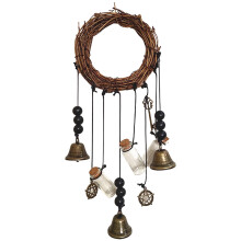 Sinos de bruxa para decoração de casa, sinos de Natal para pendurar, sinos de vento estéticos para decoração de bruxa (Estilo 1, 1 unidade)