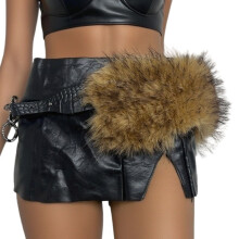 Coole tailleband van imitatiebont voor dames, geschikt voor dagelijks gebruik en om je outfit compleet te maken voor een avondje uit.