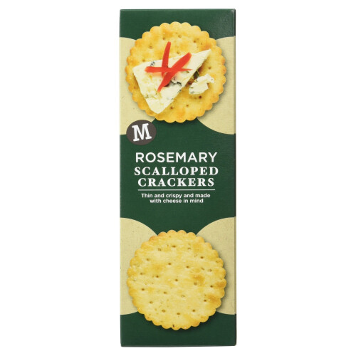 Morrisons Rosemary Scalloped Crackers, 185g 2