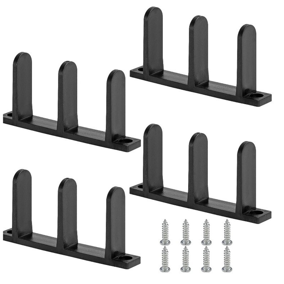 Sliding Door Guide Sliding Door Track Installation 4Pcs Sliding Closet Door Floor Guides Universal Size Cabinet Door Bottom Guide With For Smooth 9193271801337