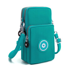 Umhängetasche für Damen und Herren, lässiger Schulterrucksack, vielseitiger Brustrucksack für Tagesausflüge, ideal zum Wandern und Reisen, Grün