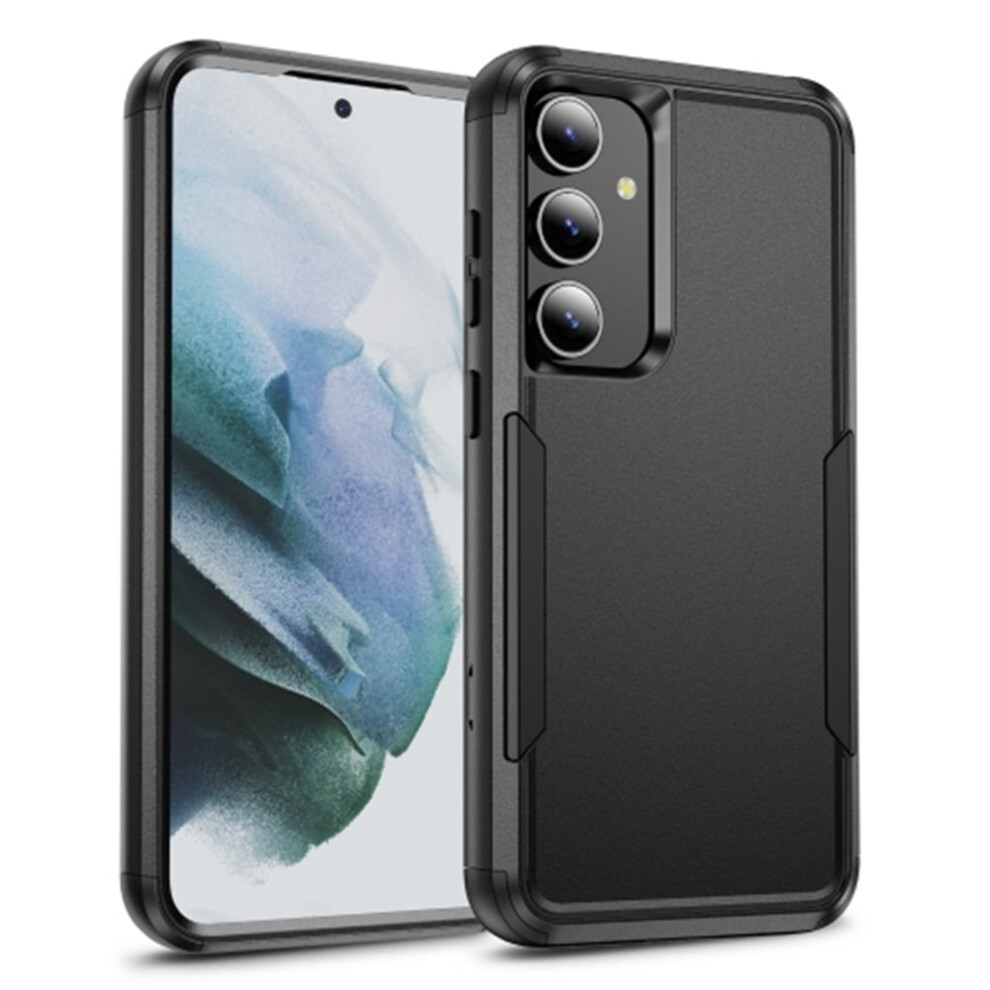Heavy Duty 3-Layer Bumper Case For Samsung Galaxy S25 Plus 5G 6.7-InchâShockproof, Dropproof, Full Rubber Armor, Black 9193271802273